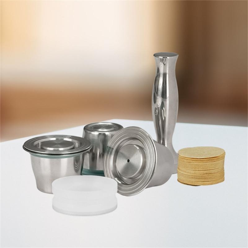 Stainless Steel Coffee Cup Accessory Filter Sheets Coffee Powder Dosing Rings for Effective Extraction Efficiency