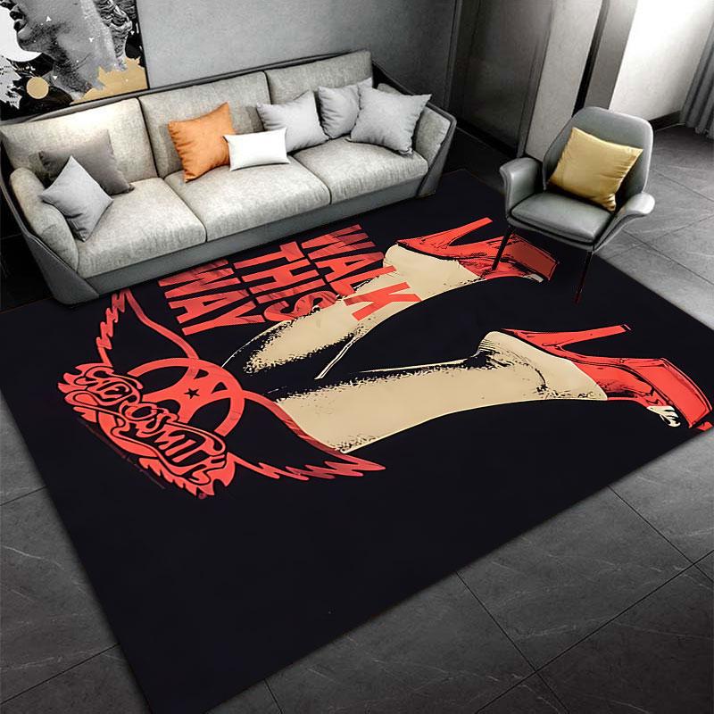 Aerosmith Walk This Way Carpet suitable as a non-slip mat for the living room or bedroom sofa