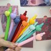 10 шт. Нейтральная ручка в форме сердца, черные чернила 0,7 мм, для свадебной вечеринки, офисные канцелярские принадлежности, коллег, учителей, подарок на день рождения