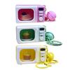 Realistic Pretend Microwave Keyring Fit for Phones Educational Role Play Toy With Rotating Knob And Light Sound Effects