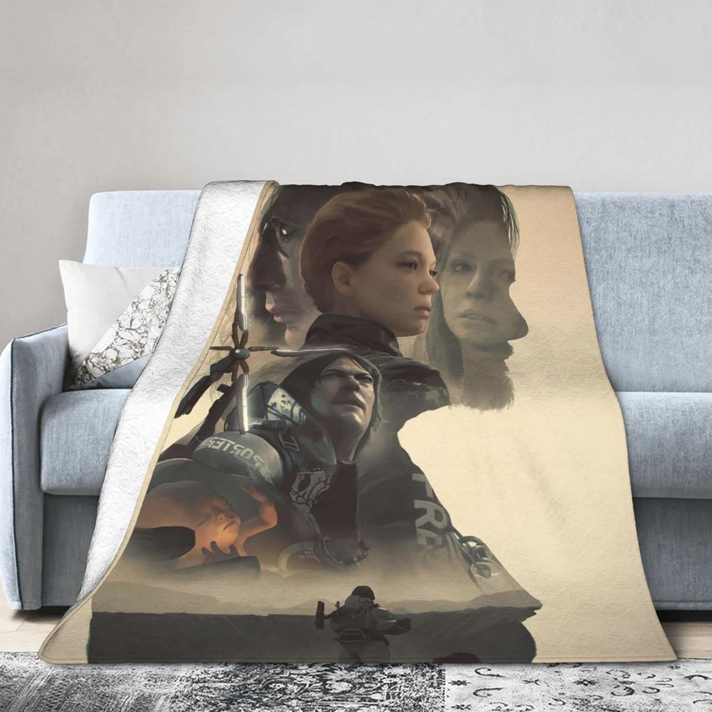 Death Stranding Видеоигра Супермягкое Одеяло Мальчик Девочка Плюшевое Плед Модное Уличное Фланелевое Покрывало Покрывало для Дивана