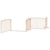 6 Piece Foldable Dog Gate 480 cm Poplar Wood