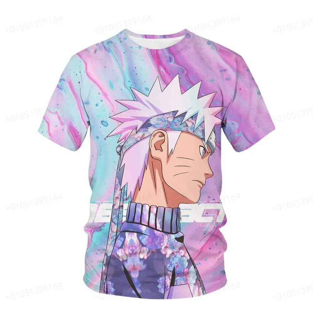 Naruto Breeze Adult Unisex Nine Tailed Demon Fox Kurama Printed T-shirt 3d
