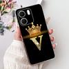 Для OPPO A5x 4G Чехол CPH2725 Обложка Роскошные Буквы Короны Мягкий Силикон Прозрачные Чехлы для Телефона Для OPPO A5x Coque A 5x 2025 Funda
