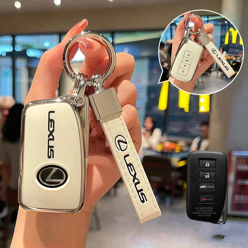 PPFX2 TPU Car Key Case Fashion Protective Keys Cover For Lexus IS250 350 ES300h 300h 350 NX RX GS 250 Long leather Keychain Accessory