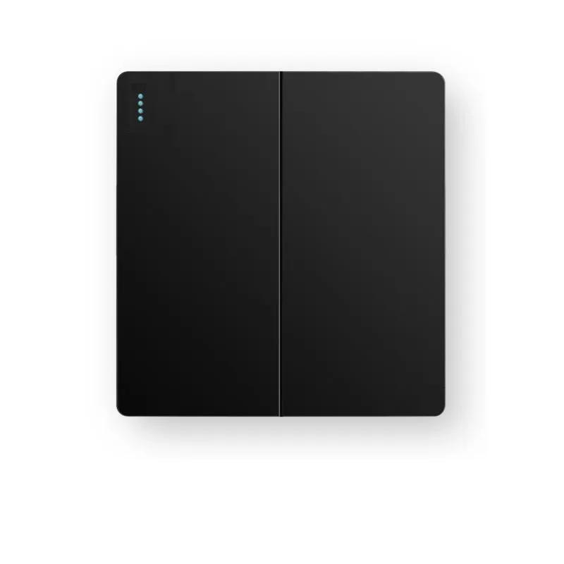 Depoguye Black Wall Power Button,International General Push Button Light Switch, Villa Hotel On Off Switch 220V 86mm*86mm