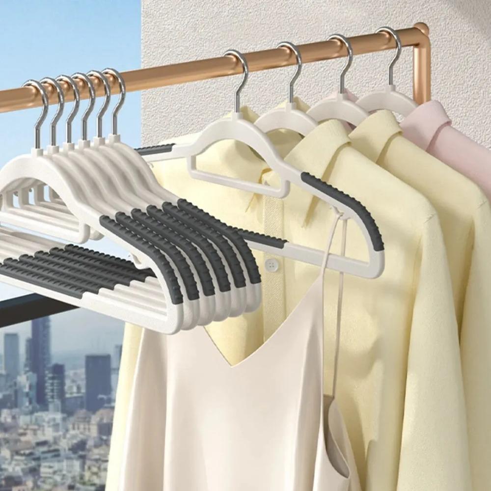 10-1 PCS Clothes Hanging Household Hangers Non-slip Dormitory Bedroom Special Storage Clothes Hanging No Trace