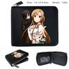 Men Leather Short Vintage Credit Card Wallet Anime Sao Asuna Purse