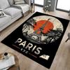 1pc Paris Eiffel Tower Home Office, Durable Polyester Floor Mat with Easy, Office Decor, Urban Style, Nonslip Backing