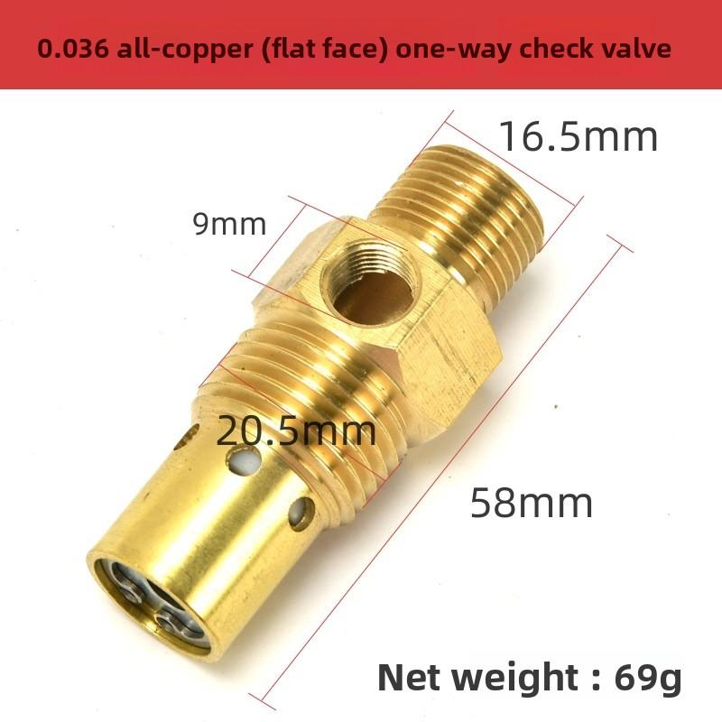 Vertical Brass Check Valve for Belt Drive Air Compressor, Non-Return Valve, One-Way Valve