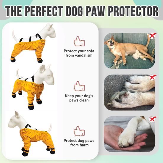 Ботинки для собак с подвязками на резинке с нескользящей подошвой, водонепроницаемые, можно стирать в стиральной машине, регулируемая посадка