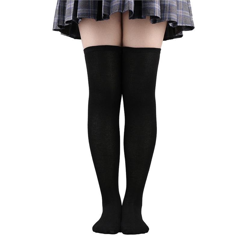 Autumn Winter Color Striped Stockings Japanese Over Knee Socks Fashion Women Keep Warm Sexy Slim Long Socks Striped Hosiery