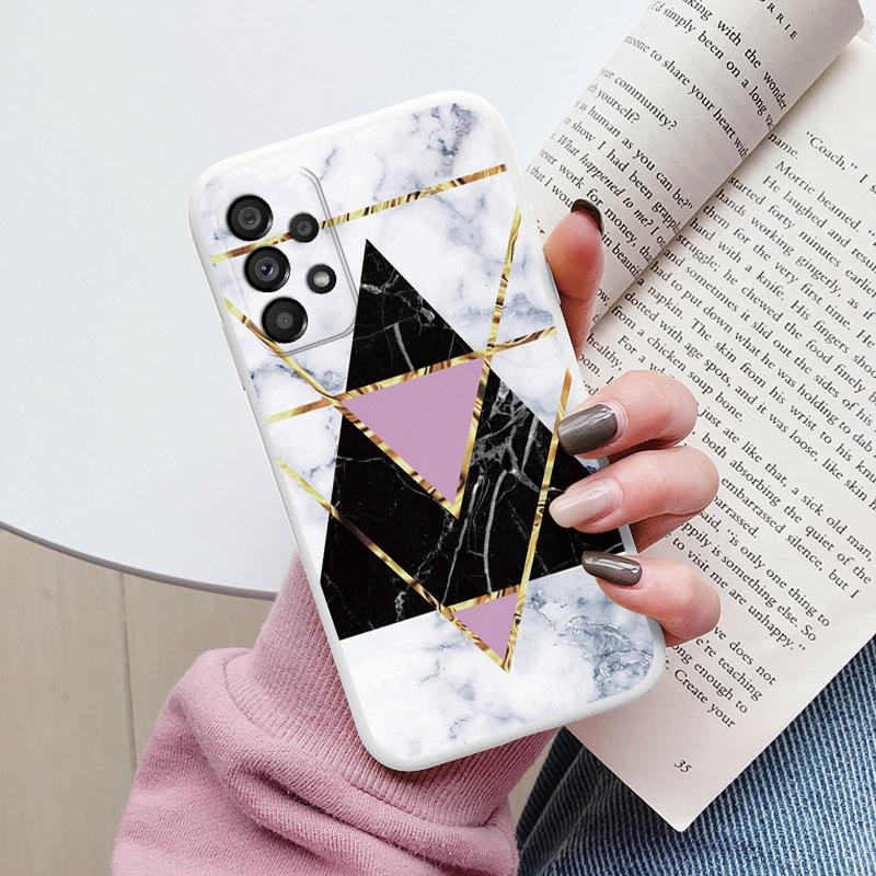 Чехол для Samsung Galaxy A53 5G A 53 Задняя крышка Защитный силиконовый Funda Модный Мраморный Каменный Текстурный Coque для Samsung A53 Capa