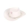MAX-66~ 4 Pcs Miniature Plastic Doll Hat Western Cowboy Hat Cowgirl Hat For Dolls Decoration Accessories