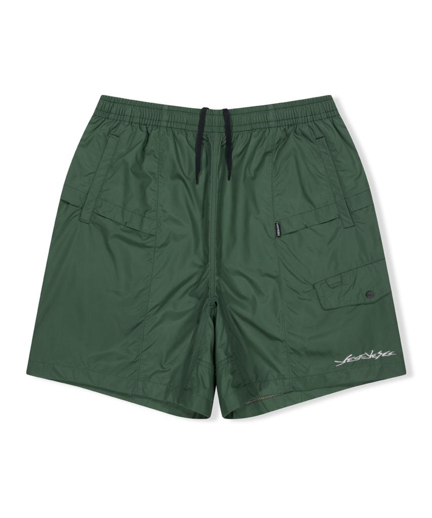 YESEYESEE Paneled Comfort Shorts Green