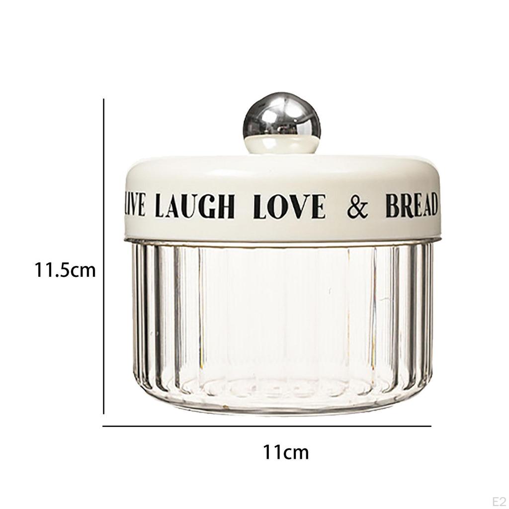 Банка для хранения продуктов, прозрачная канистра с крышкой, настольный контейнер, контейнер для овсянки на ночь