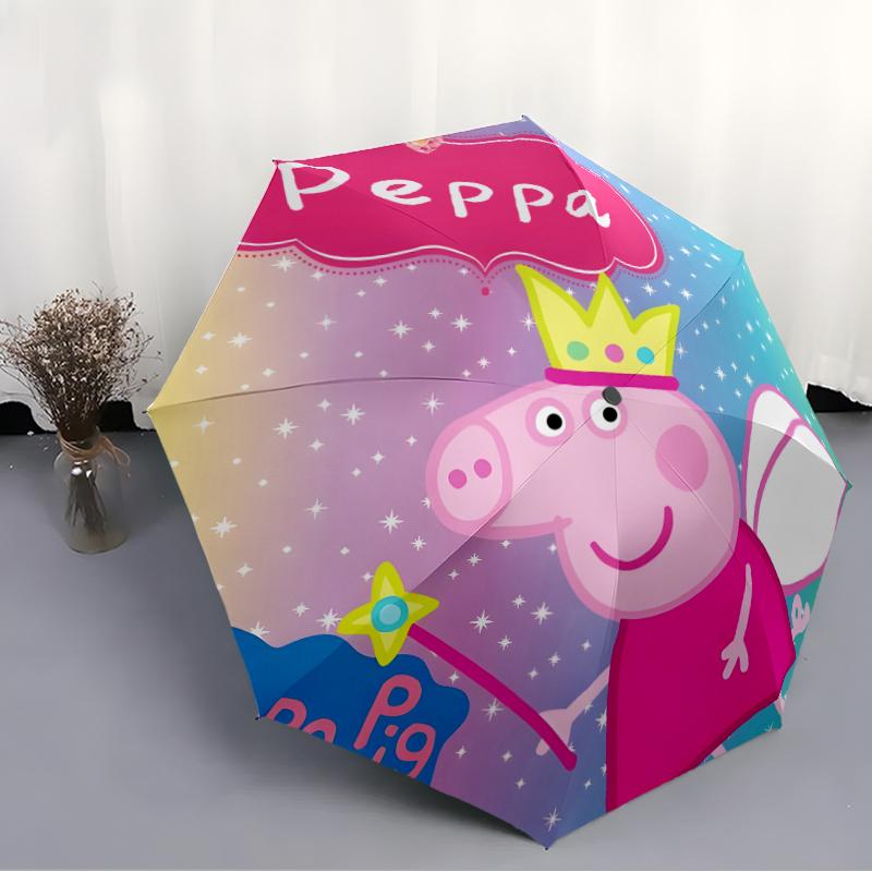 1pc Pink Pig (3) Umbrella, Sun Protection, And UV Shielding. It Has Eight Sturdy Ribs for Outdoor Use And Perfect Gift