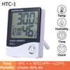 Цифровой ЖК-термогигрометр HTC-2/HTC-1 для дома, помещений, улицы, с часами