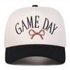 Baseball Stitching Embroidered Bow Day Game Neutral Gender Women  Men For Caps Spring Autumn Outdoor Adjustable Casual Hats Sunscreen Hat Sports