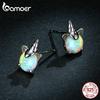 BAMOER Authentic 925 Sterling Silver Earrings Lovely Cute Pony Earrings Original Brand