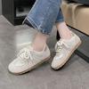 Весна/Осень Новый Стиль Круглый Носок Плоские Кружева Повседневная Обувь Модные Удобные Элегантные Износостойкие Женские Прогулочные Туфли