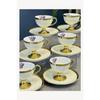 Luxury Porcelain Miranda Gold 6-piece Cup Set Cream