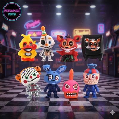 Фигурки Пять ночей у Фредди ФНАФ Five Nights at Freddy's аниматроники набор игрушек 8 шт 11,5 см