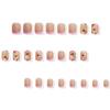 24PCS Nude Fake Nails with French Tip with Not Easy Break or Split Design for Daily and Parties Wearing