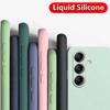 Samsung Galaxy A05 A05S A35 A55 A54 5G A05 A16 A26 S23 FE S23+ S24 5G S25 Plus uchun suyuq silikon yumshoq telefon g'ilofi qopqog'i, Redmi 13C 14C Note 14 12 uchun