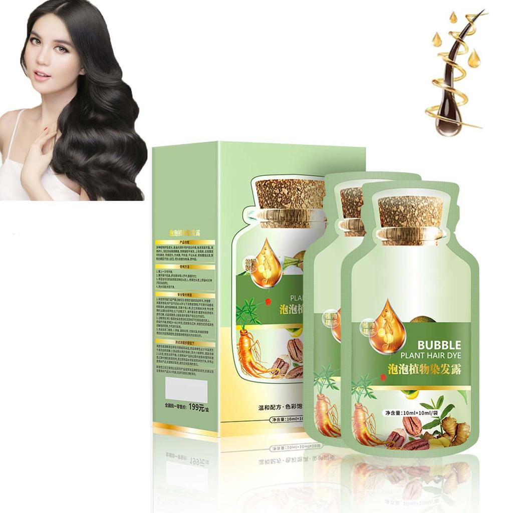 Краска для волос Huang Yi Bubble Plant, Натуральная растительная краска для волос, Новая краска для волос Botanical Bubble, Краска для волос Plant Bubble, Tinte Vegetal Natural Para El Cabello