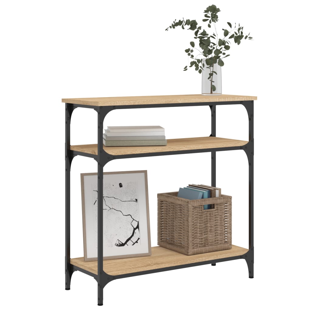 Console Table Sonoma Oak 75x29x75 cm Particleboard