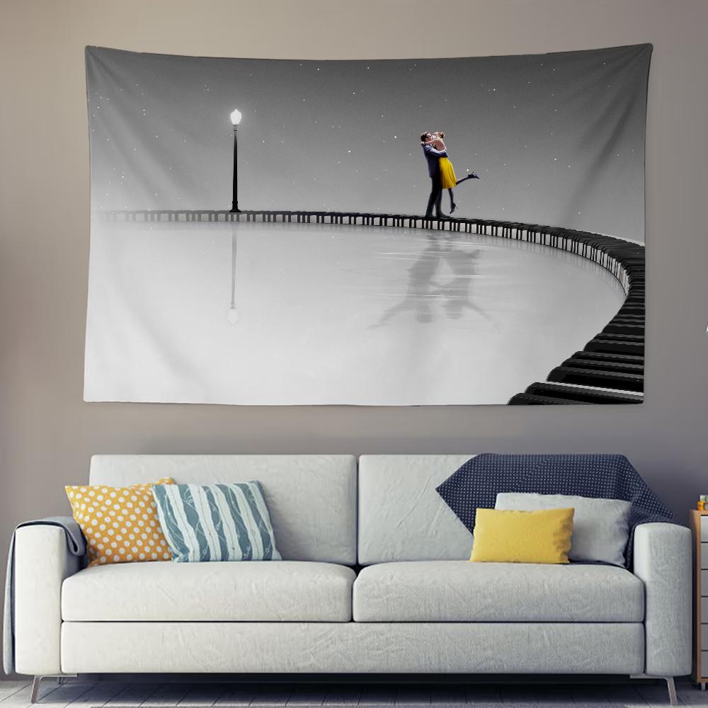 LLALALAND Movie Tapestry Decoration Bedroom Dormitory Background Cloth Holiday Home Party Living Room Club Cloth