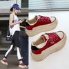 INS корейский стиль, весенняя новая обувь для папы, женские студенческие кроссовки для бега, обувь для отдыха на платформе, увеличивающая рост Hy906