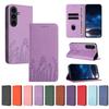 Кожаный чехол-книжка для Coque Samsung Galaxy S25 S24 S23 S22 S21 S20 Plus Ultra FE S25 Edge Держатель Кошелек Подставка Чехол для телефона Fundas