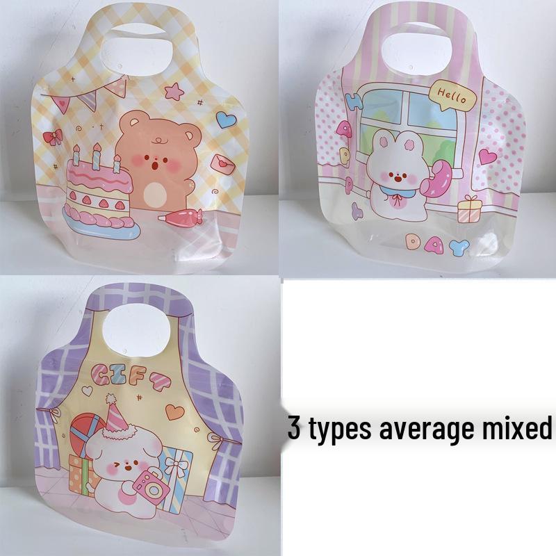 Рождественская мультяшная сумка для хранения украшений и закусок - Милая, мягкая, самозакрывающаяся