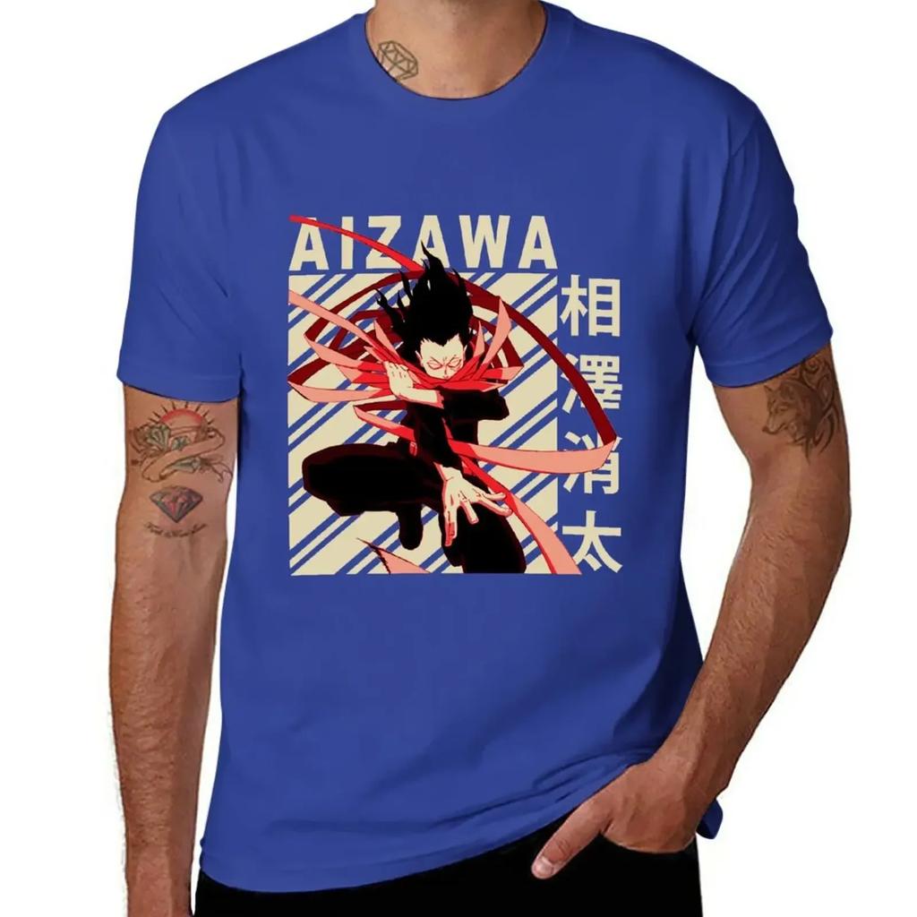 Aizawa Shota Vintage Art Tshirt New Edition Plain Unisexs Graphic Tshirts