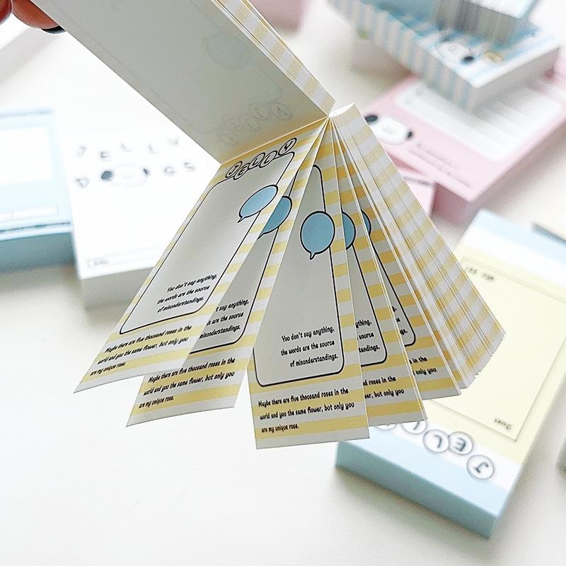 100 Sheets/pc Cartoon Memo Pad Sticky Note To Do List Check List Planner Notepad for Staff Students Stationery Journaling