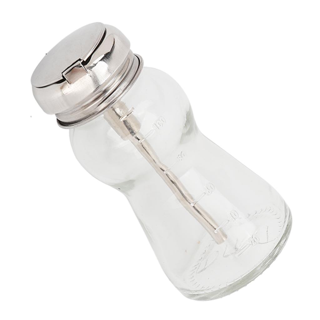 Стеклянный дозатор для снятия лака с ногтей, пустой флакон-дозатор, пресс-тип для жидкости для макияжа 100 мл