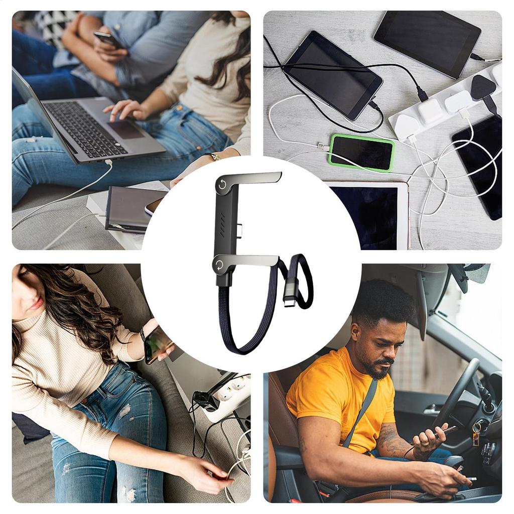 240 Вт Быстрая Зарядка Кабель для Передачи Данных Шнур Для iPhoneSamsungXiaomi USB Type C Многопортовый Быстрый Заряд Проводная Линия