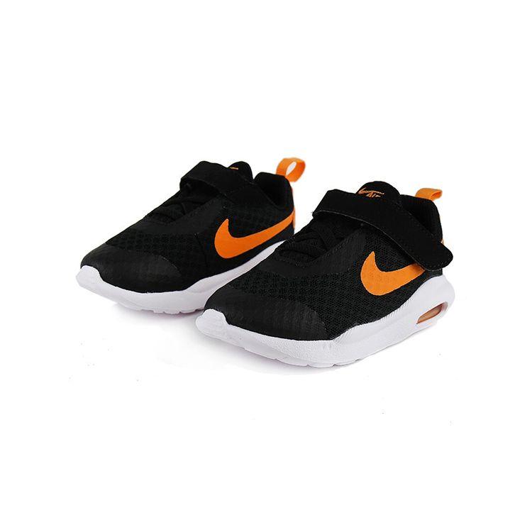 Nike Повседневные кроссовки Air Max Oketo с низким верхом для бега Детские кроссовки Черно-оранжевые CK0243-081