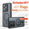 For Magsafe Matte Acrylic Phone Case for Realme GT7 Shockproof Airbag Frosted Magnetic Hard Bumper Cover for Realme GT 7Pro Neo7