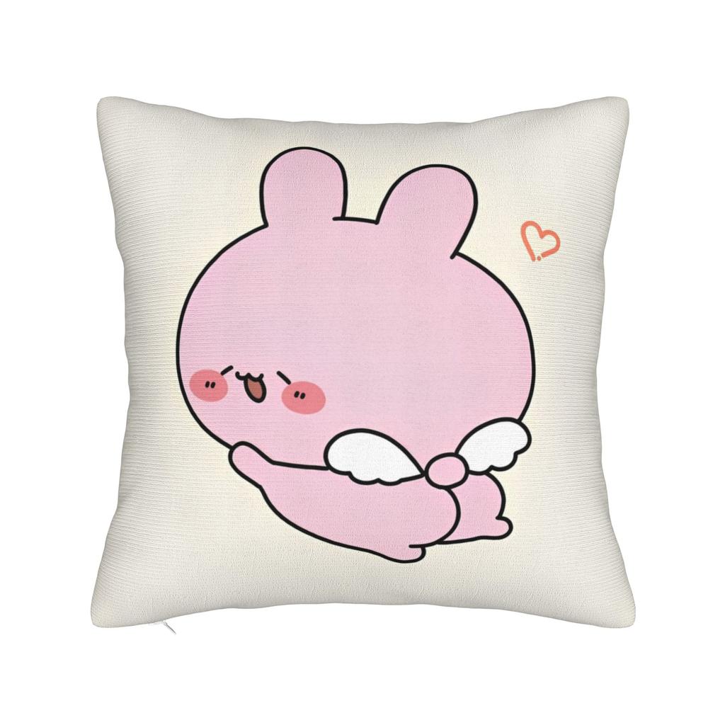Asamimichaan Asleep Cartoon Square Pillow Case Cute Asamimi Cushion Covers Awesome Polyester Decorative Pillowcover For Home 18"