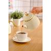 Retro Enamel Midi Teapot Cream