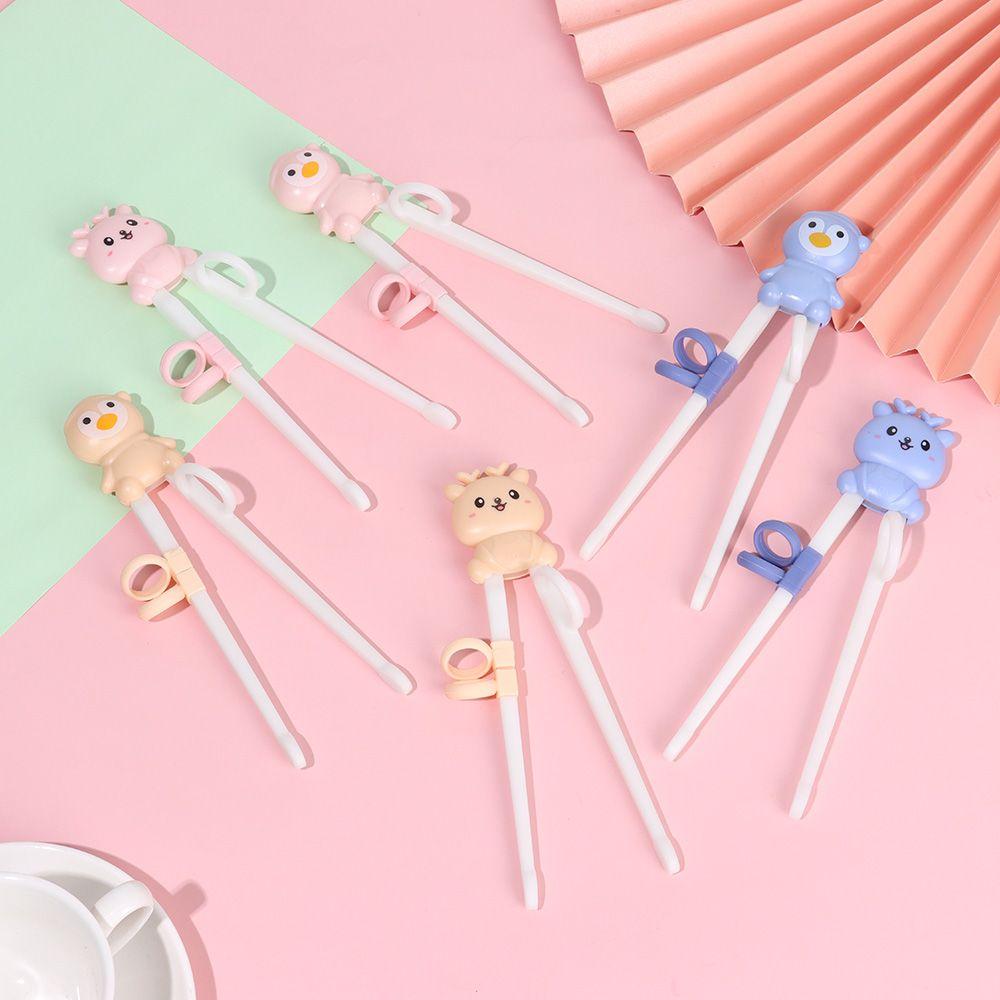 Cartoon Kids Baby Tableware Training Beginner Chopsticks Eating Helper Learning Chopsticks