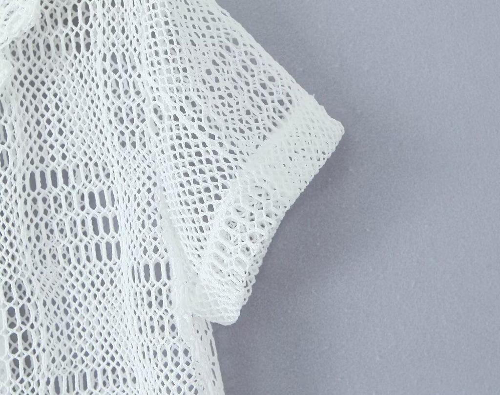 2025 Spring Women's European & American Style Casual Beach Cover-up Shirt