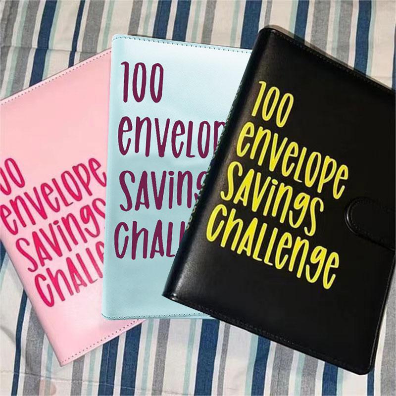100 Envelope Challenge Binder Easy and Fun Way To Save $5,050 Savings Challenges Binder Budget Binder with Cash Envelopes