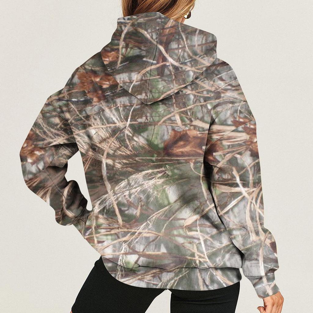 Женская модная повседневная толстовка с капюшоном и пуловером с длинными рукавами и забавным принтом