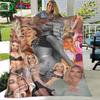 Fashion Spain Female singer B-bad G-Gyal  Four Seasons Blanket Sofa Cover Travel Bed Plush Blanket Office Break Blanket Gift