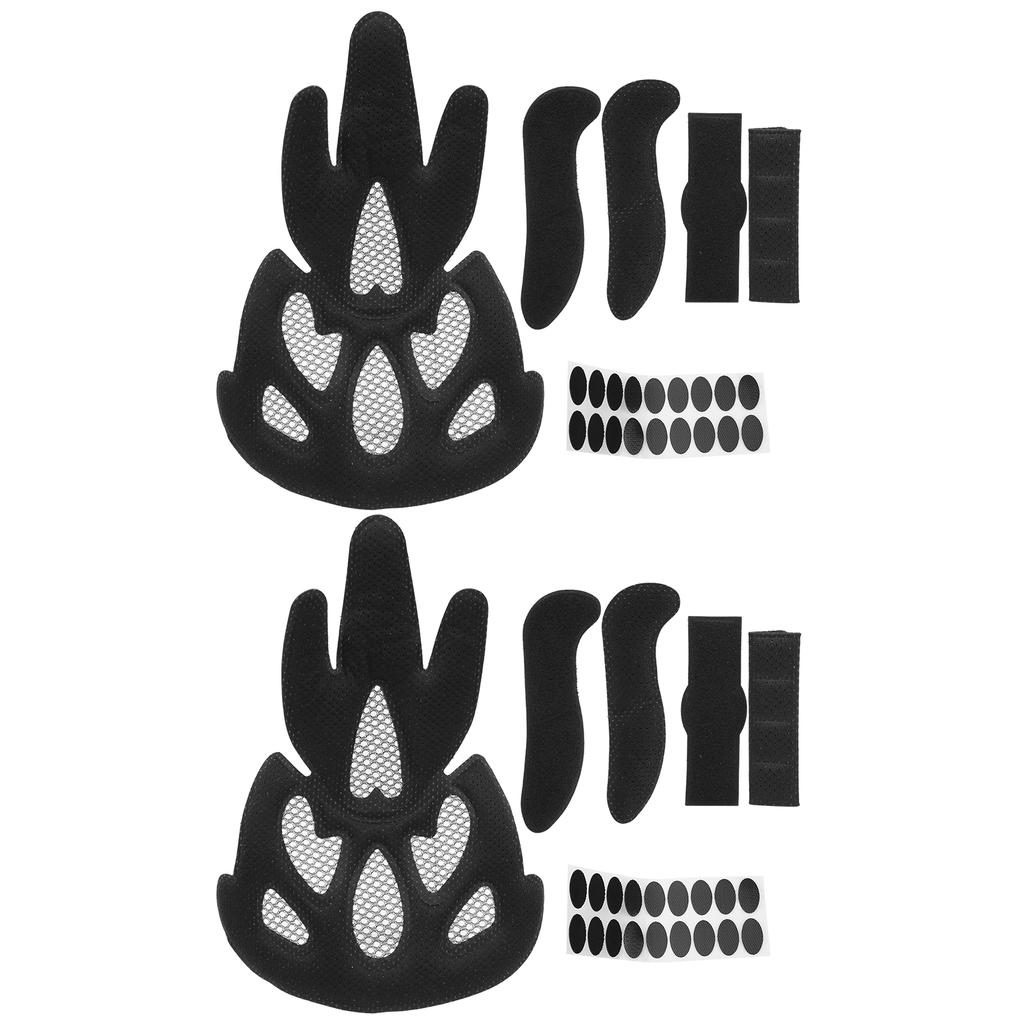 2 комплекта велосипедный электрический велосипедный шлем подкладка губка москитная сетка комбинированный набор велосипедный аксессуар