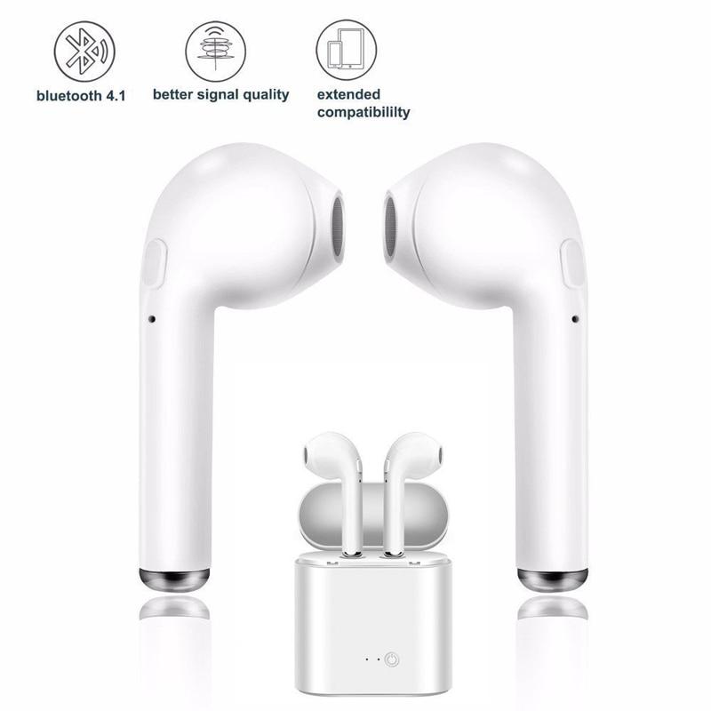 I7s TWS Bluetooth Earphone For All Smart Phone Sport Headphones Stereo Earbud Wireless Bluetooth Earphones In-ear